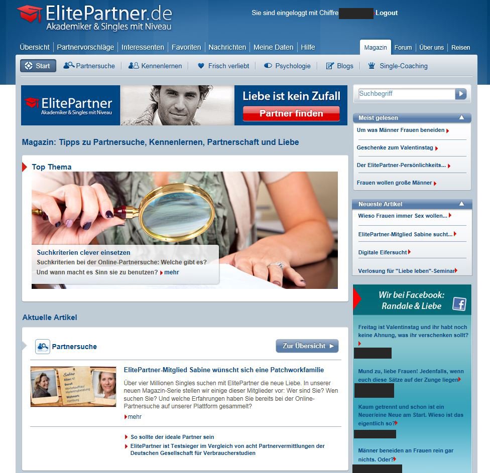 elitepartner test